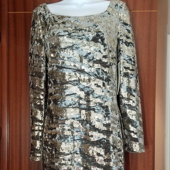 Boston Proper Dresses & Skirts - NWT Boston Proper sequin & velvet dress sz 12